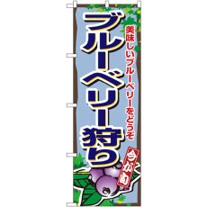 画像1: のぼり ブルーベリー狩り 1380 (1)