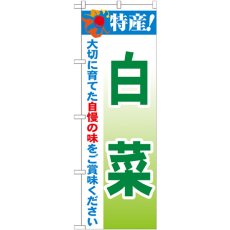 画像1: のぼり 特産！白菜 21494 (1)