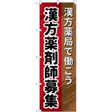 画像1: のぼり 漢方薬剤師募集 GNB-3240 (1)