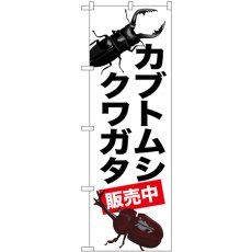 画像1: のぼり カブトムシ クワガタ 販売中 GNB-3311 (1)