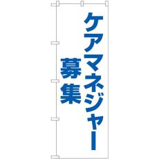 画像1: のぼり ケアマネジャー募集 白地 GNB-4378 (1)