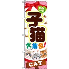 画像1: のぼり 子猫大集合 GNB-554 (1)