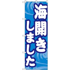 画像1: のぼり 海開きしました GNB-6760 (1)