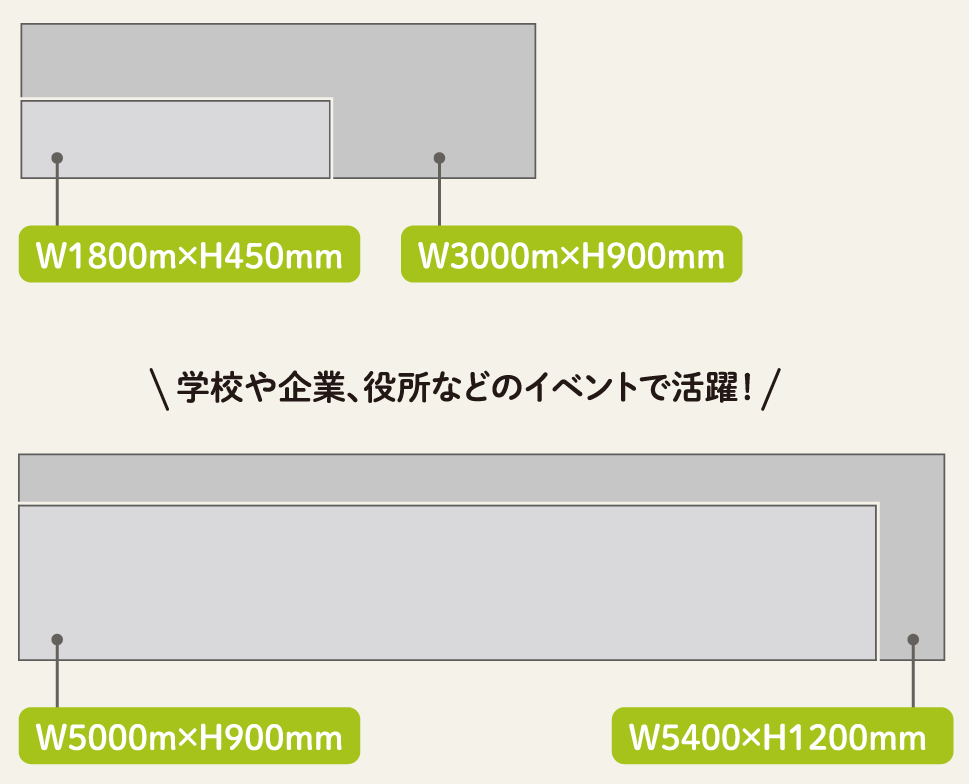 横断幕サイズ（例）